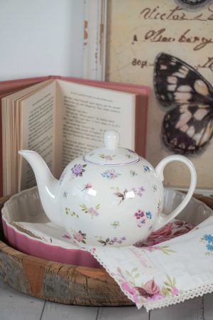 Porcelanasti čajnik Flora1 liter Isabelle Rose