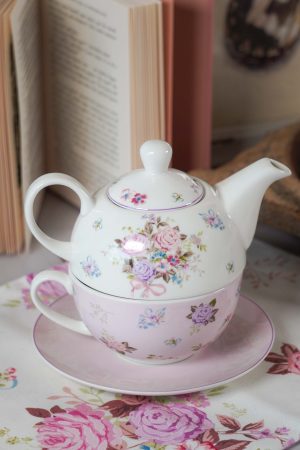 Porcelanasti set za čaj Flora 400 ml Isabelle Rose