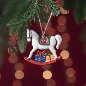 Okrasek za smrečico konjiček 9,5 cm Isabelle Rose