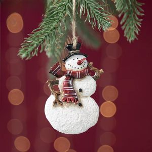 Okrasek za smrečico snežak 9,5 cm Isabelle Rose