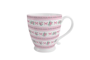Porcelanasta skodelica Ribbon 430 ml Isabelle Rose