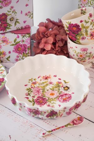 Pekač iz porcelana Peony 24,5 x 5,5 cm Isabelle Rose