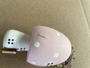 Alternative view of Lesena dekorativna hiša – obesek mušnica roza 3,8×7,5 cm Isabelle Rose - Z RAZPOKO