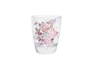 Steklen kozarec s potiskom Flora 260 ml Isabelle Rose